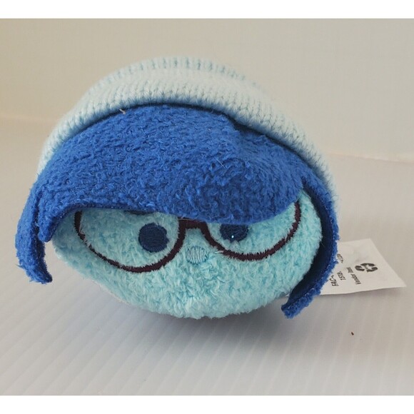 Disney Tsum Tsum Sadness Inside Out 3.5” Mini Plush Feelings Emotion Sad Gloomy - Picture 1 of 7
